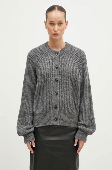 Pleteni pulover Samsoe Samsoe Crewneck Sweater Siva | F24300040, 0