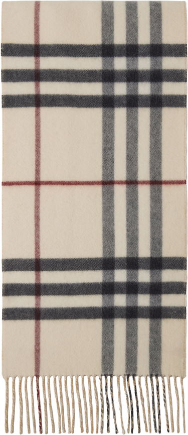 Šala Burberry Burberry Reversible EKD Check Cashmere Scarf Bež | 8095224, 1