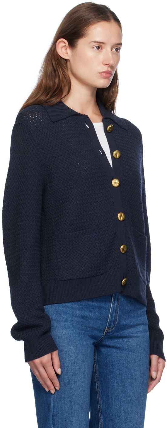 Pleteni pulover rag & bone Jax Knit Cardigan Modra | WAS24F019UG19, 1
