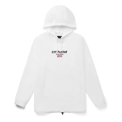 Pulover Vans Logo Printing Hooded Jacket Bela | VN0A489XWHT