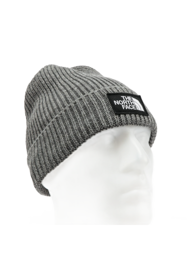 Beanie The North Face Logo Box Cuf Beanie Siva | NF0A3FJXDYY1