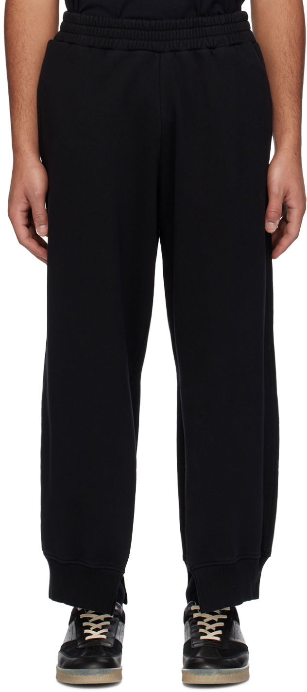 Trenirka Maison Margiela MM6 Side Slit Sweatpants Črna | S52KA0489 S25537