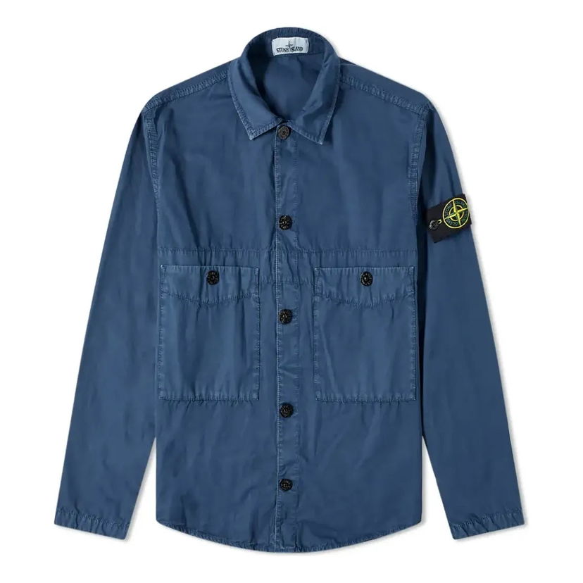 Srajce Stone Island Two Pocket Overshirt Modra | 7415110WN-V0124