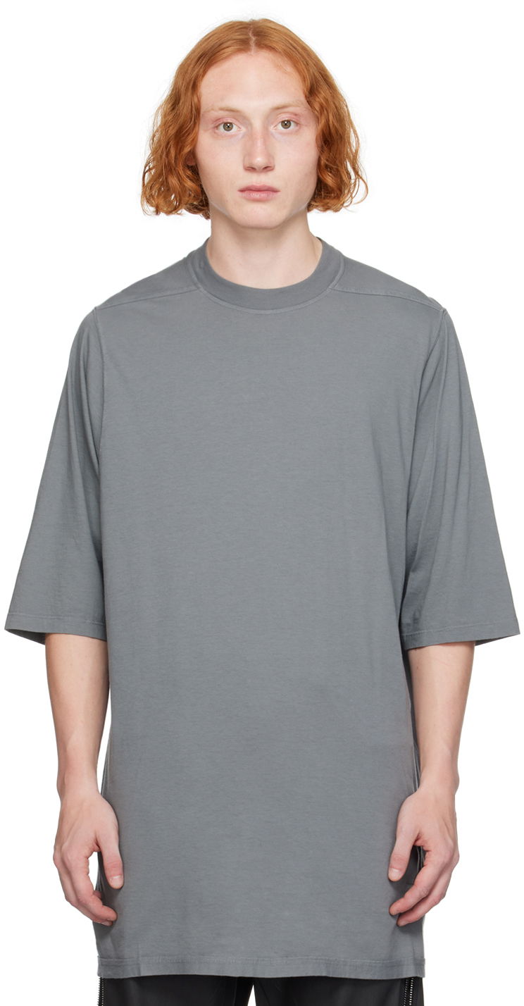 Majica Rick Owens Jumbo T-Shirt Siva | DU02D2274 RN