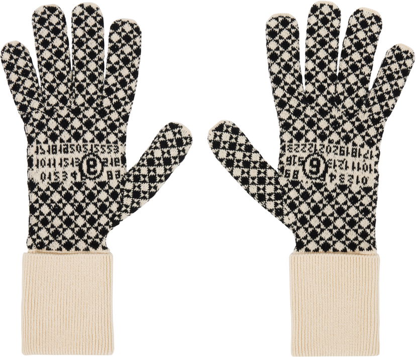 Rokavice Maison Margiela MM6 Maison Margiela Knit Gloves with Cuffs Črna | S52TS0045 M13141