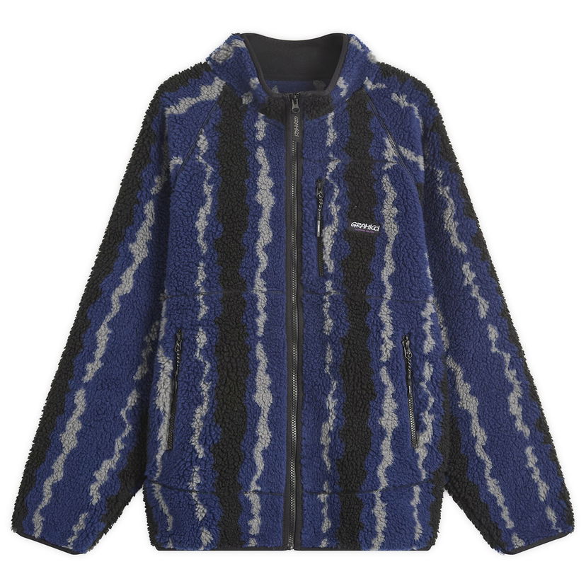 Jakna GRAMICCI Gramicci Ripple Sherpa Fleece Jacket Modra | G5FU-J043-NVR