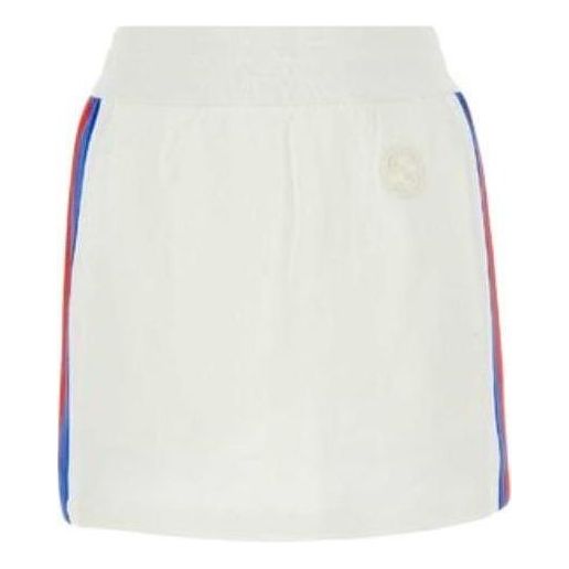 Krila Gucci Cotton Jersey Mini Skirt With Web Bela | 773725-XJF8W-9088