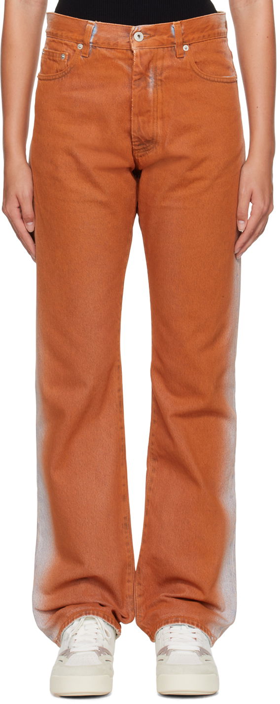 Kavbojke HERON PRESTON Heron Preston Gradient Jeans Oranžna | HMYA011S23DEN0052240