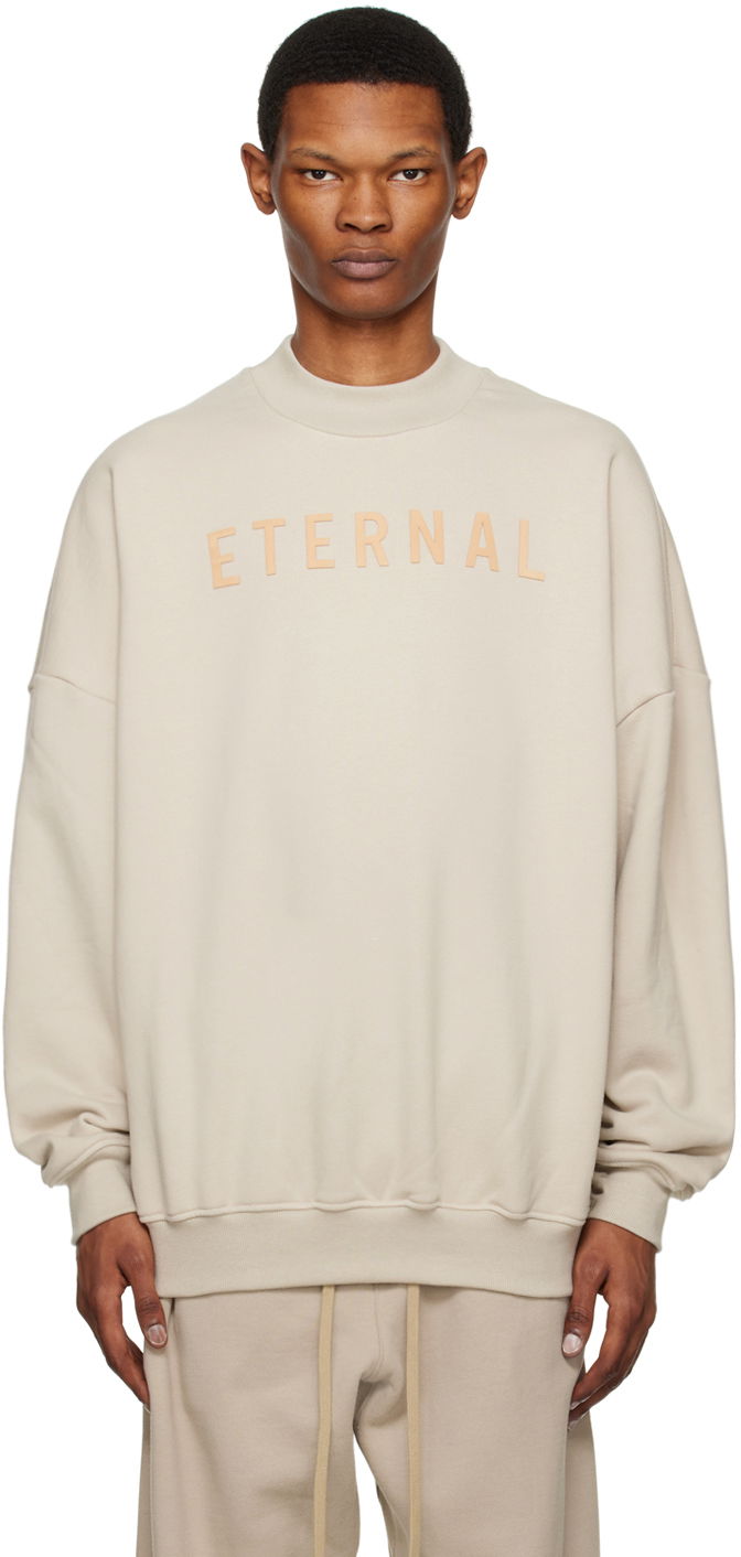 Pleteni pulover Fear of God Flocked Bež | FGE50-003AFLC, 0