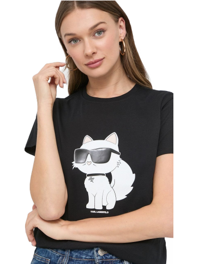 Majica KARL LAGERFELD T-Shirt Črna | 230W1703