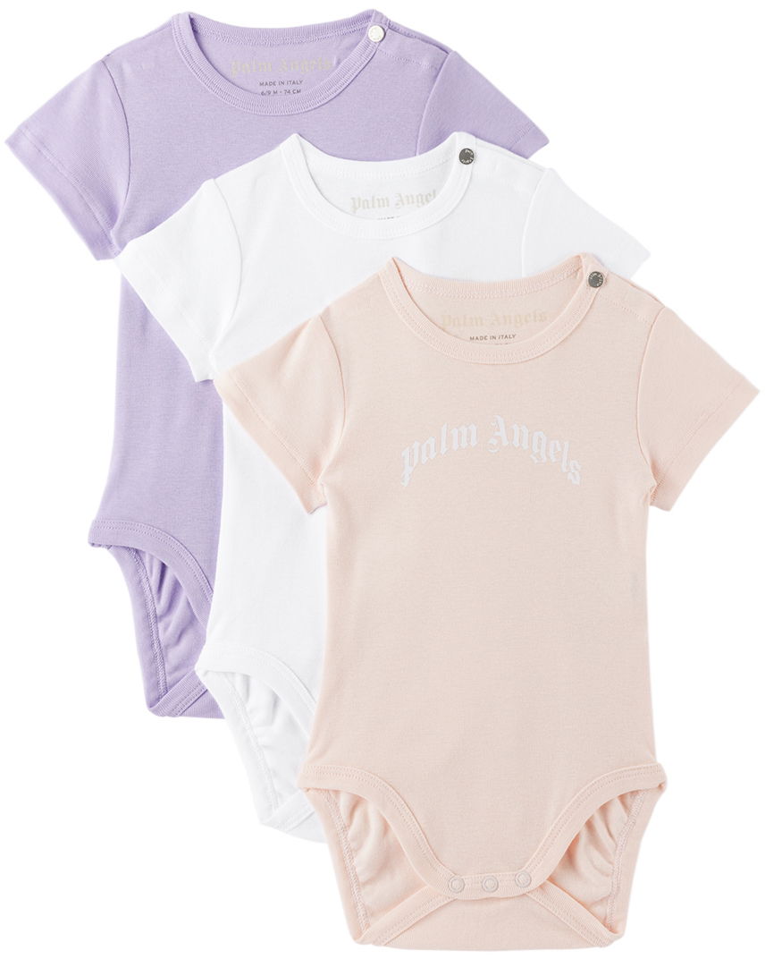 Bodi Palm Angels Palm Angels Three-Pack Bodysuits Roza | PG2X001F22JER0013001, 0