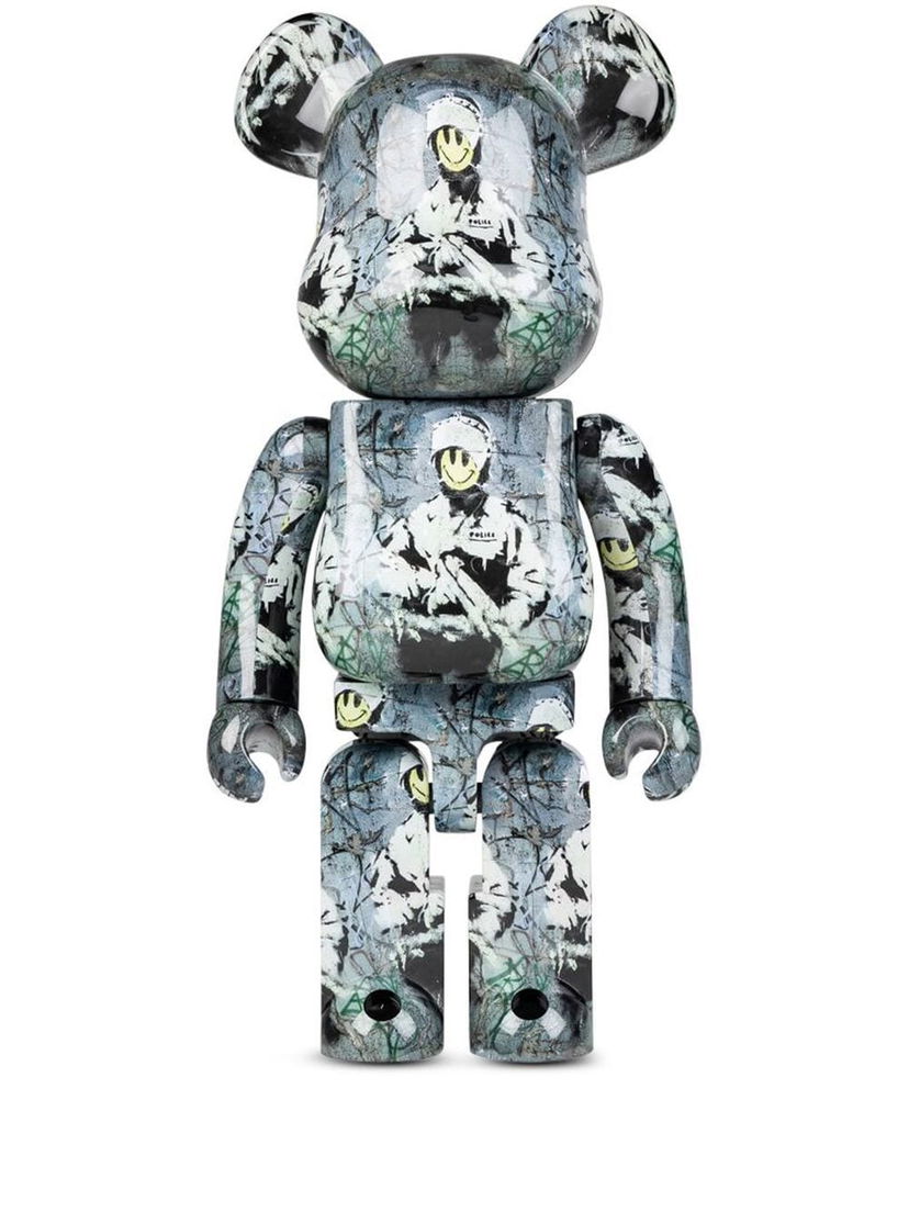Collectibles Medicom Toy Be@rbrick Riot Cop figure - Grey Siva | MEDI004718926638