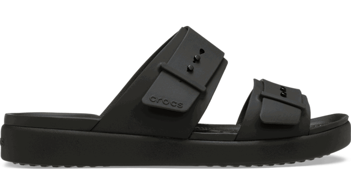 Superge in čevlji Crocs Brooklyn Buckle Low Sandals Črna | 211215-001