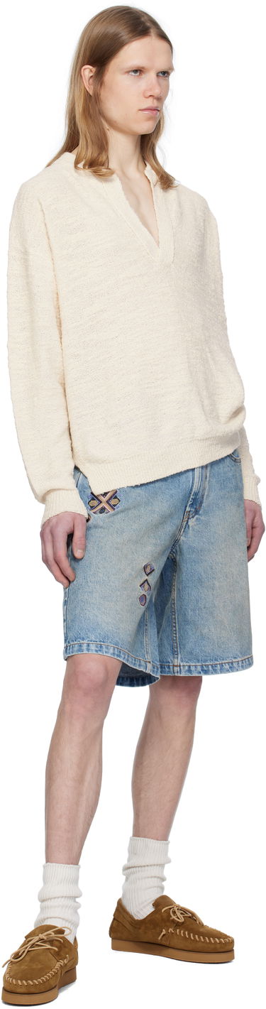 Pleteni pulover ISABEL MARANT Isabel Marant Arnold V-Neck Sweater Bela | PU0679HA-C2L02H, 3