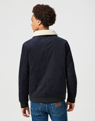 Bomber jakna Wrangler Wrangler Corduroy Aviator Jacket Mornarica | 112357270:XXL