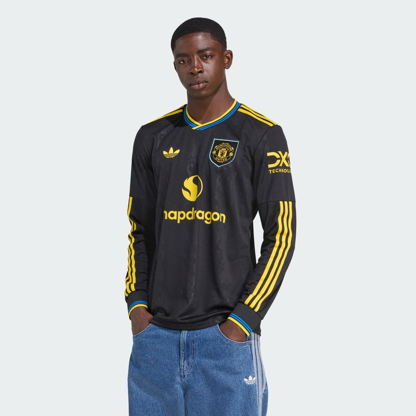 Dres adidas Performance Manchester United 25/26 Third Jersey Long Sleeve Črna | KD4226