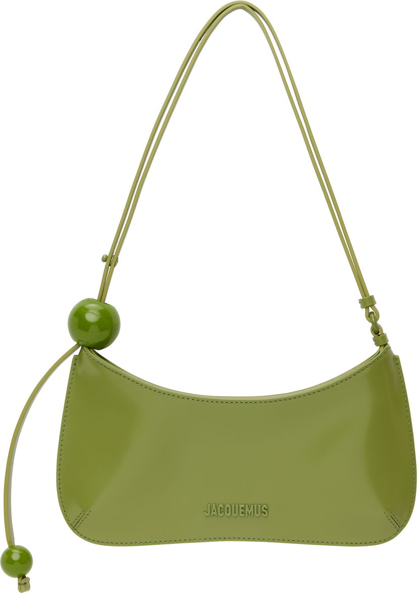 Torba za čez ramo Jacquemus Jacquemus 'The Bisou Perle' Shoulder Bag Zelena | 23H233BA057-3128