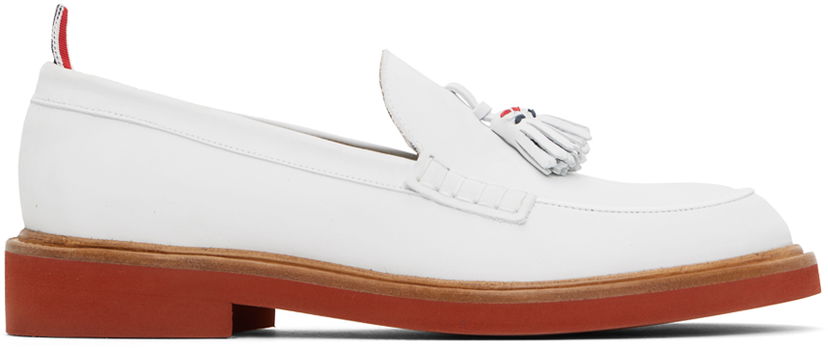 Oblačila Thom Browne Thom Browne Tassel Loafers Bela | MFL111A-L0037