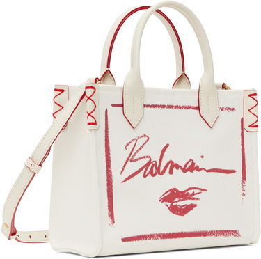 Tote bag Balmain Balmain B-Army Small Lipstick Print Tote Bag Bela | EN0FD977TLIC, 1