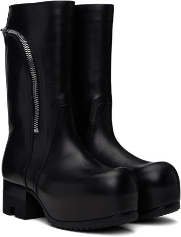 Plašči Rick Owens Rick Owens Hollywood Bauhaus Ballast Pull Boots Črna | RP01E7872 LOO, 3