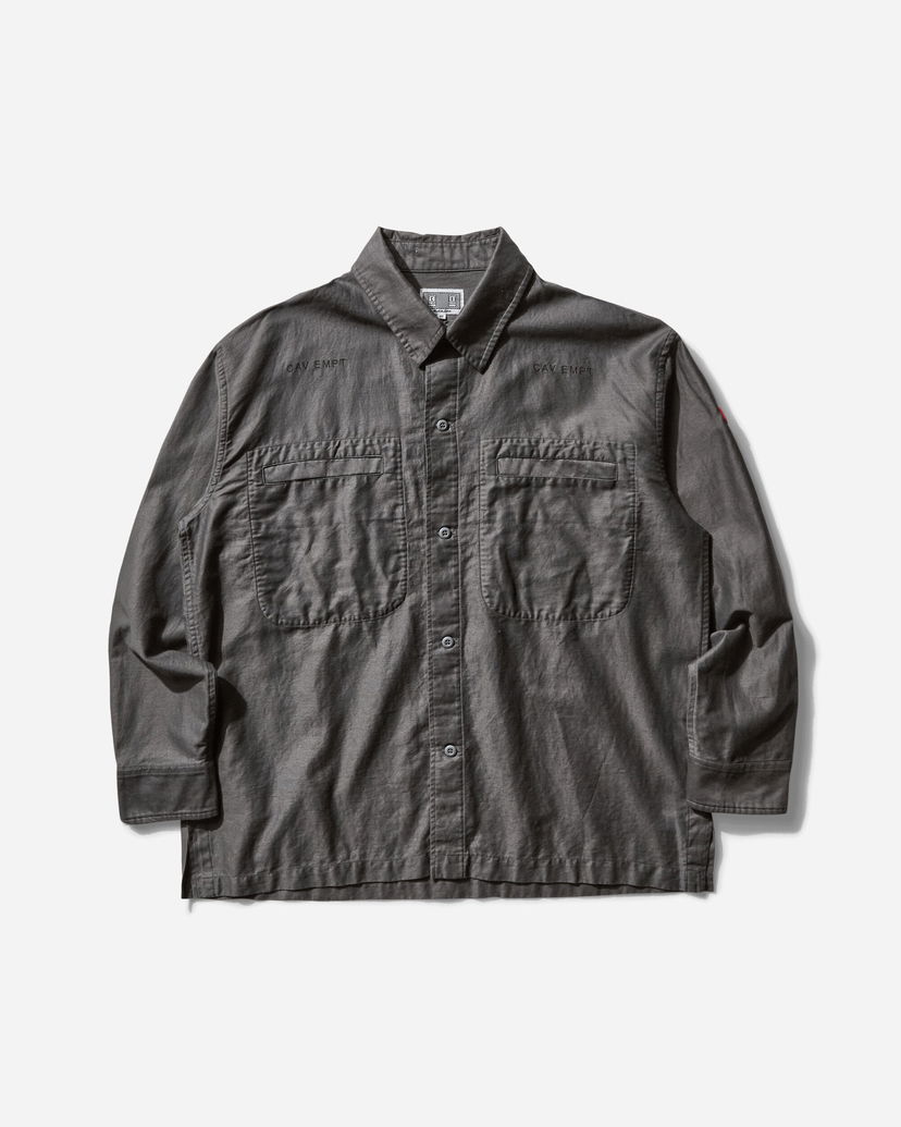 Srajce Cav Empt Casual Cotton-Linen Shirt Siva | CES27SH05 CHARCOAL