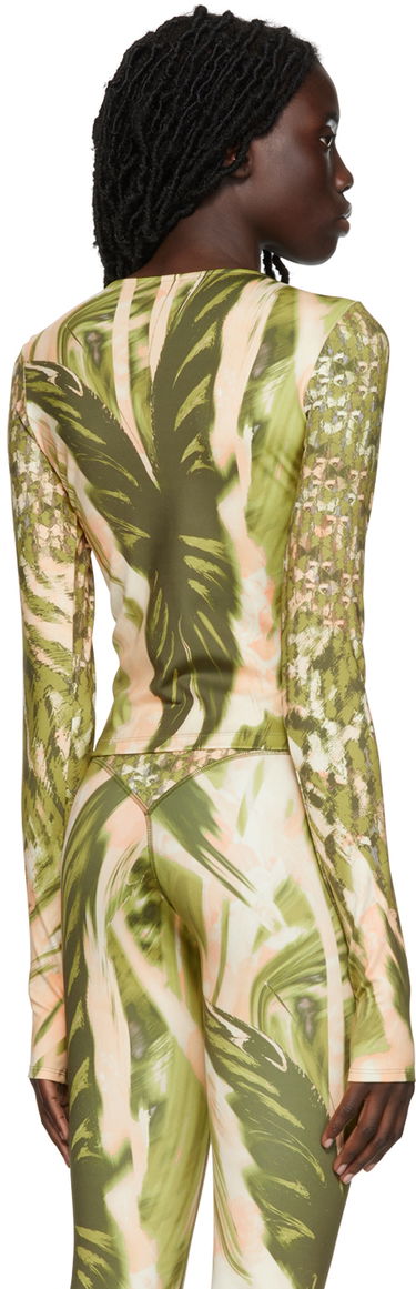 Krop-top Collina Strada Collina Strada Cutout Long Sleeve Top Zelena | XX3198, 2