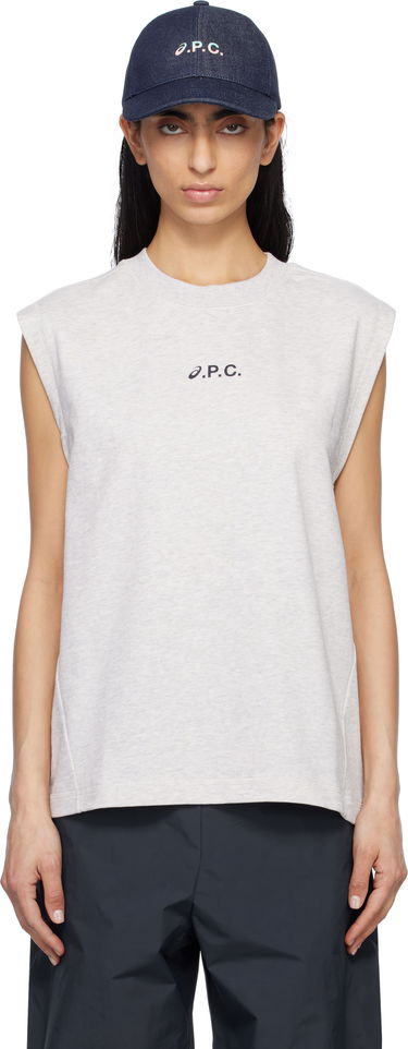 Majica brez rokavov A.P.C. A.P.C. ASICS Edition Sky Sleeveless Tank Top Mornarica | COGWV-M26455, 0