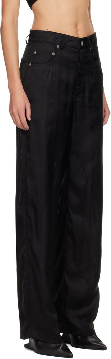 Hlače Rick Owens Relaxed-Fit Technical Fabric Concordians Geth Trousers Črna | RP02E4350 K, 1