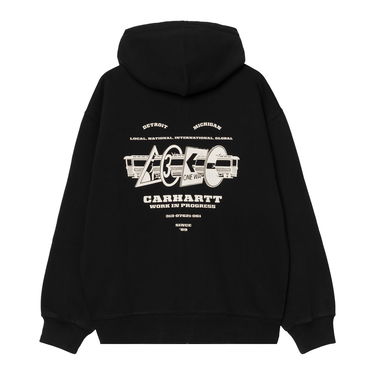 Pulover Carhartt WIP Hooded Runaway Sweat Jacket Črna | I034414_4, 1