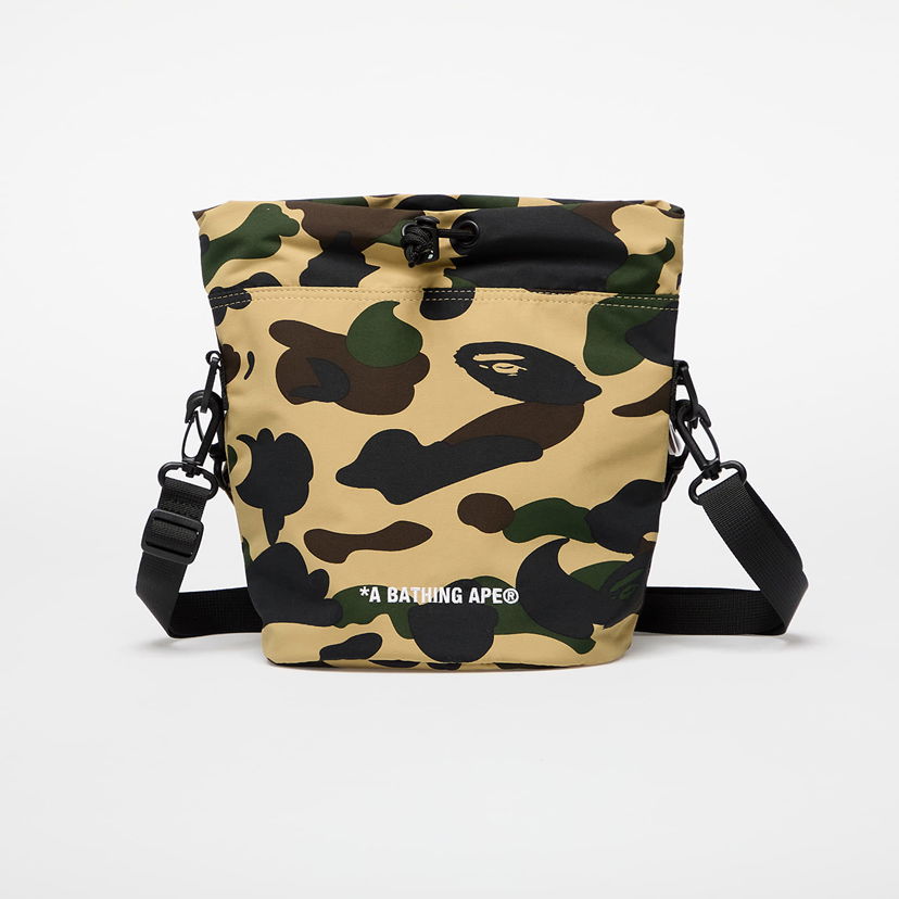 Nahrbtniki in torbe BAPE A BATHING APE 1St Camo Drawstring Bag Rumena | 001SGL301007MYEL
