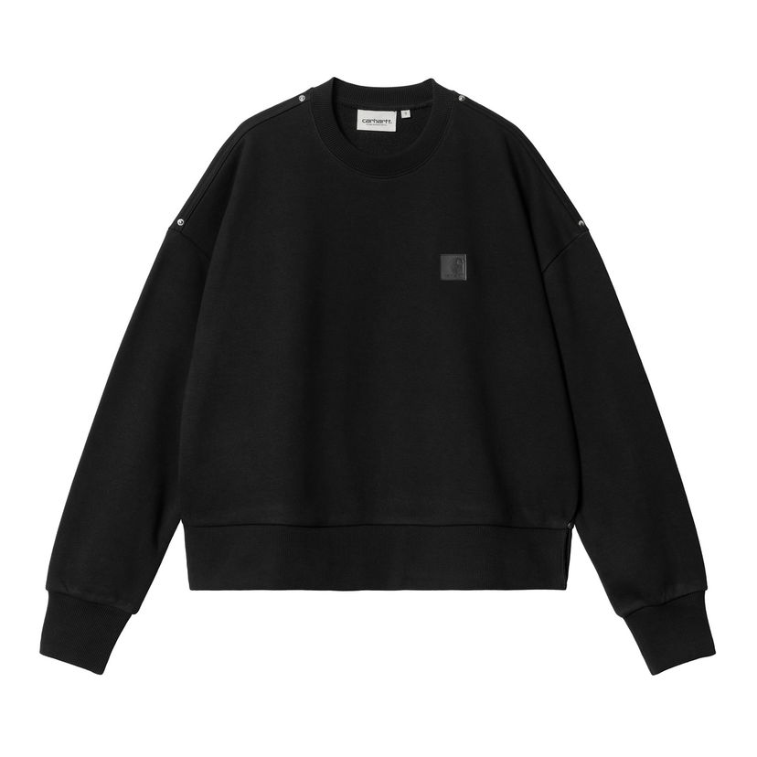 Pulover Carhartt WIP Black Relaxed Fit Crewneck Sweatshirt Črna | I034373_8