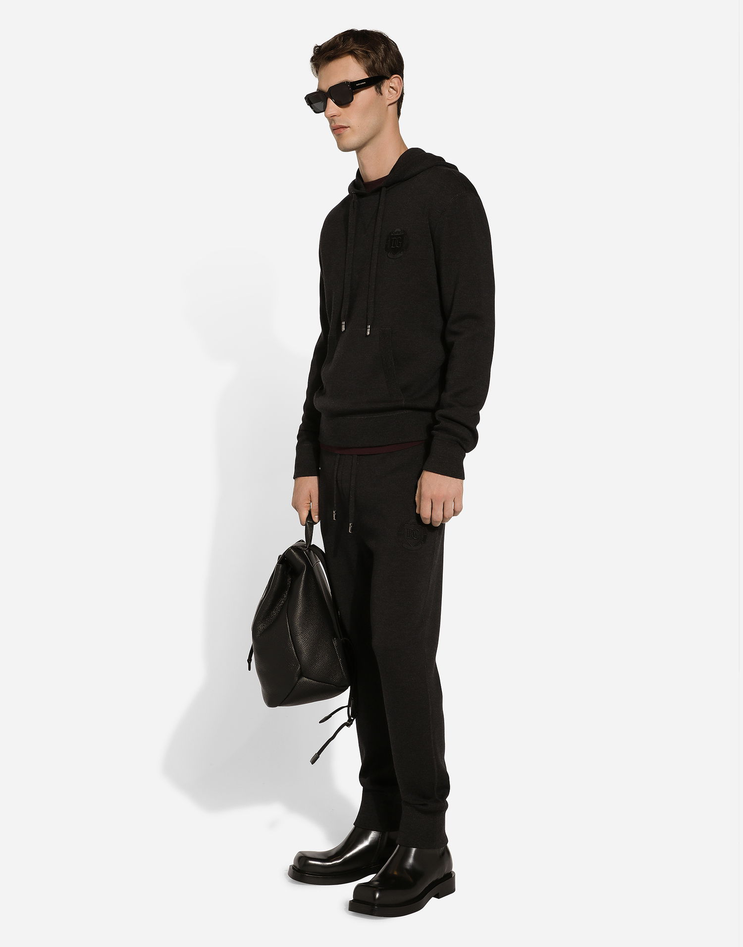 Trenirka Dolce & Gabbana Dolce & Gabbana Wool Jogging Pants Črna | GXU06ZJFMCZN2958, 1