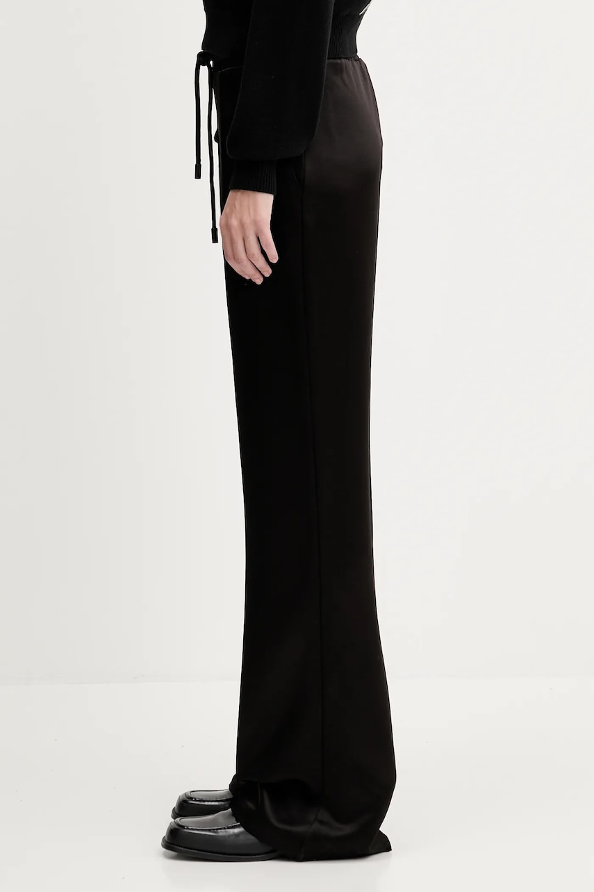 Hlače JW Anderson JW Anderson Drawstring Waist High-Waist Wide-Leg Pants Črna | TR0399.PG1693.999, 1
