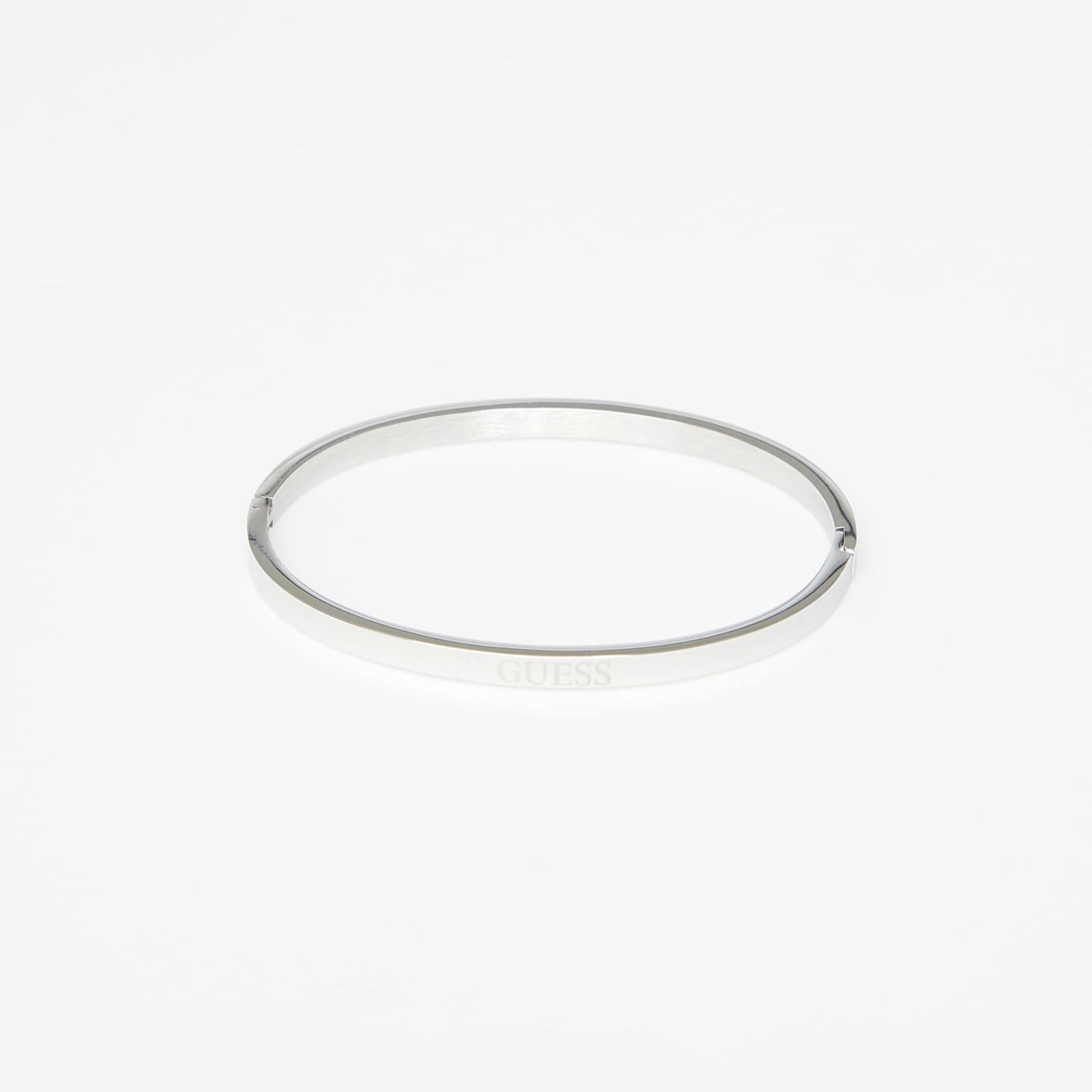 Zapestnica GUESS Color My Day Rhinestone Hinged Bangle Bracelet Kovinski | JUBB02248JWRH-SILVER, 1