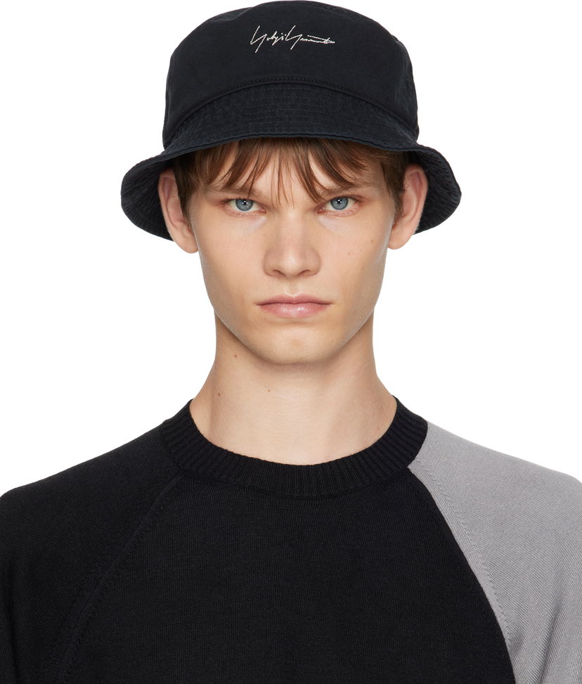 Klobuk Yohji Yamamoto Y-3 KRUO Bucket Hat by Yohji Yamamoto Črna | JZ0917