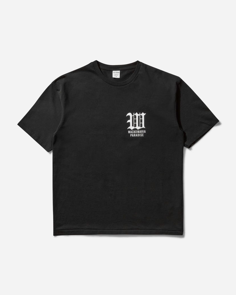Majica WACKO MARIA Washed Heavyweight Crew Neck T-Shirt Type-6 Črna | 25SS-WMT-WT06 BLACK