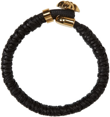 Zapestnica Versace Versace Woven Medusa Bracelet Črna | DG06691 DMTN, 1