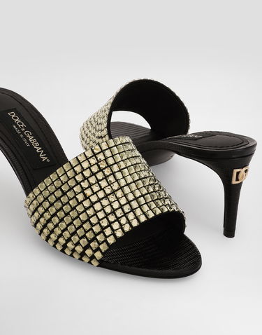 Superge in čevlji Dolce & Gabbana Calfskin Sandals Večbarvna | CR1769A6A028E831, 3
