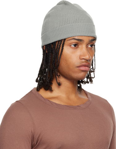 Beanie Rick Owens Rick Owens Concordians Ribbed Beanie Siva | RU02E1495 RIBM, 1