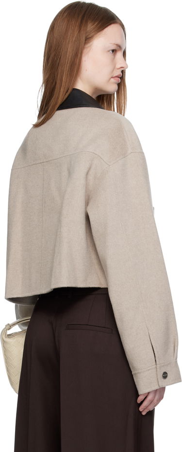 Jakna Nanushka Nanushka Phebe Cropped Jacket Bež | NW25PFJK12392, 2