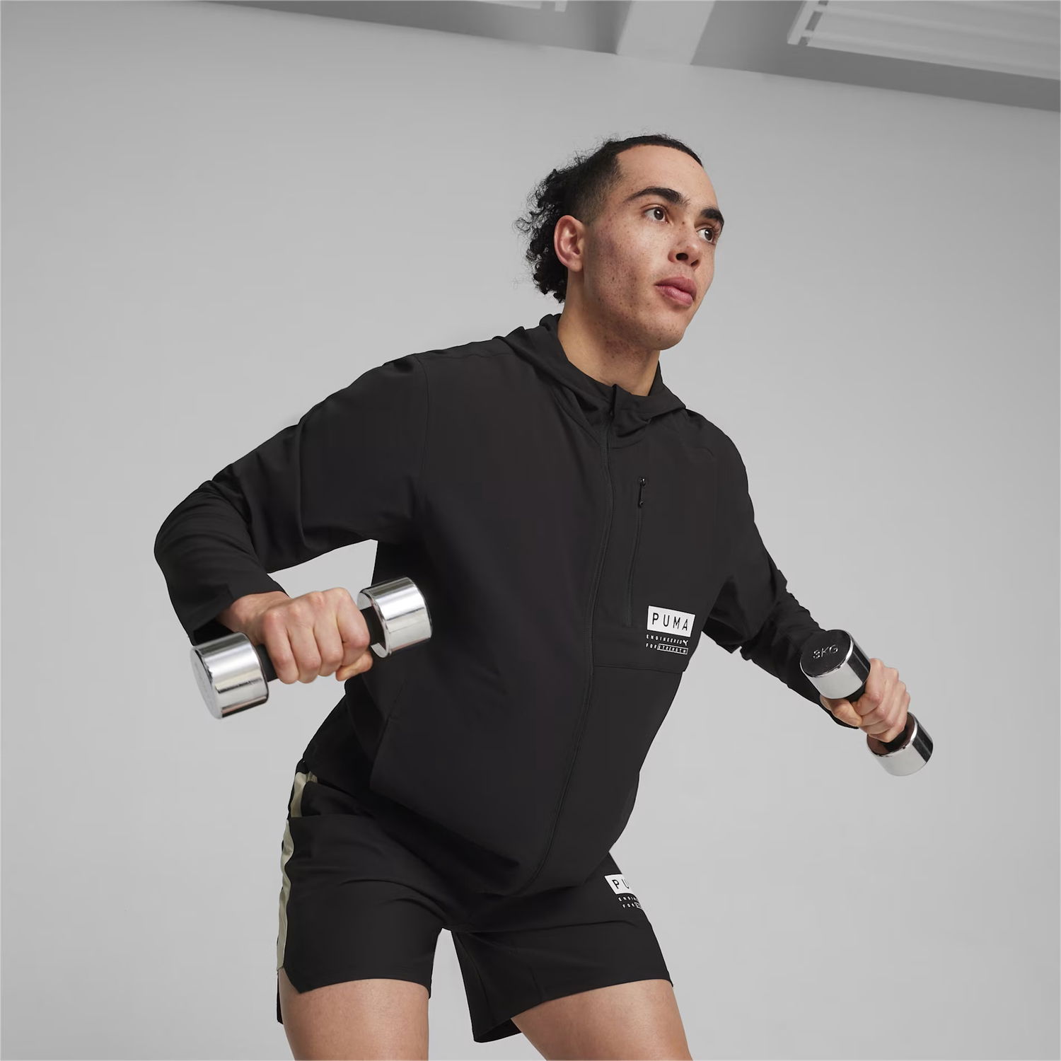Jakna Puma Ultraweave Hooded Studio Jacket Črna | 524871-01, 1
