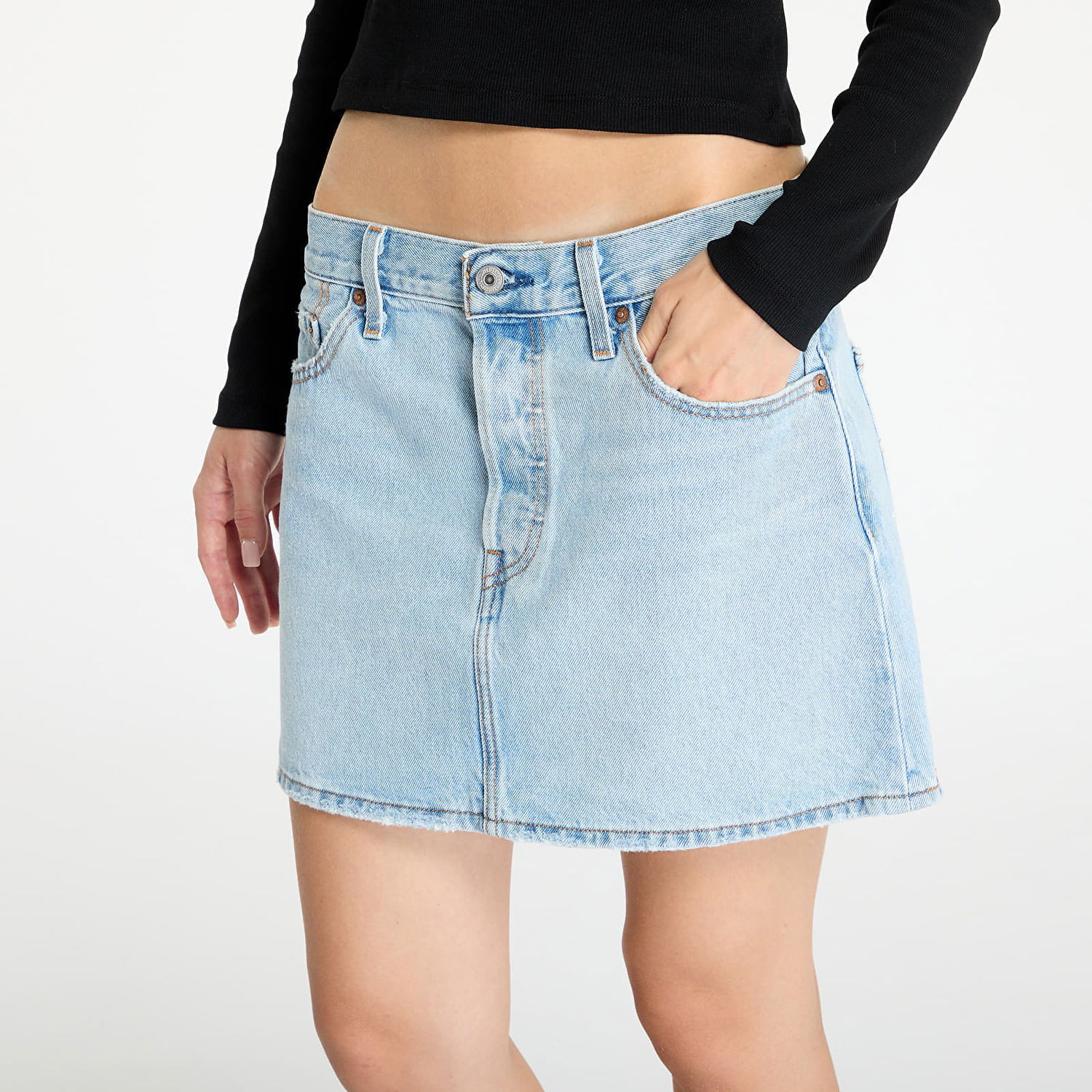 Krila Levi's Denim Mini Skirt Modra | A4694.0003, 1