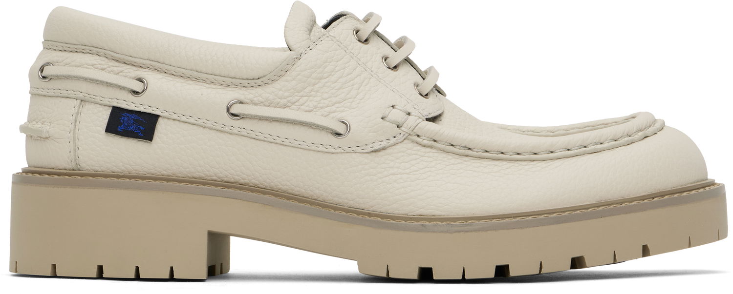Oblačila Burberry Burberry Raft Boat Shoes Bela | 8101631, 0