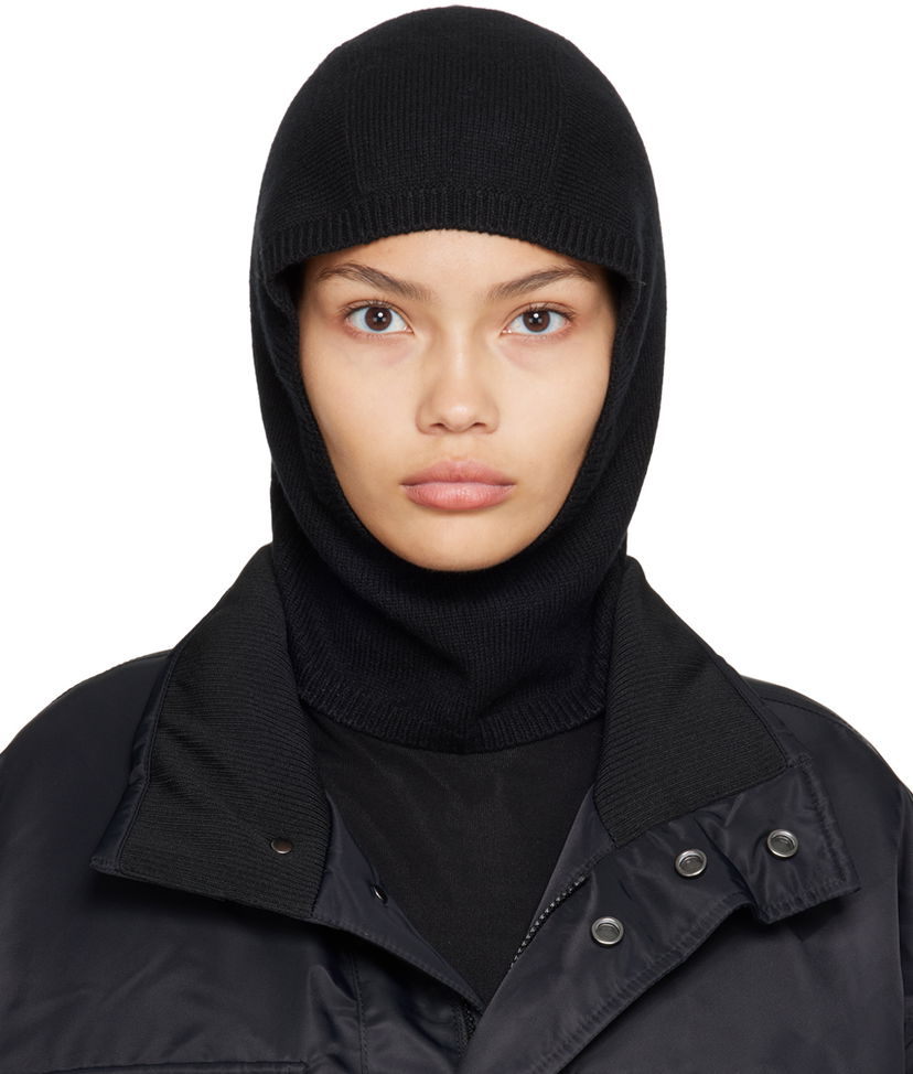 Beanie WOOYOUNGMI Wooyoungmi Knit Balaclava Črna | W223KN51