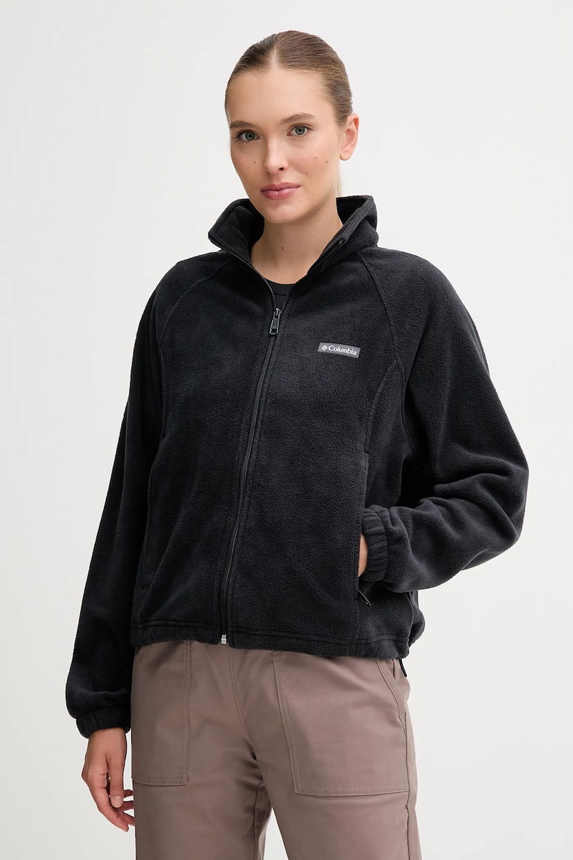 Pulover Columbia Benton Springs Smooth Fleece Jacket Črna | 2136221