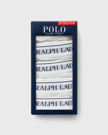Boksarice Polo by Ralph Lauren CLASSIC TRUNK-5 PACK Bela | 714864292010, 2