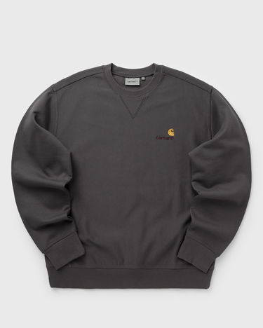 Pulover Carhartt WIP American Script Sweatshirt Siva | I025475-33C.XX, 1