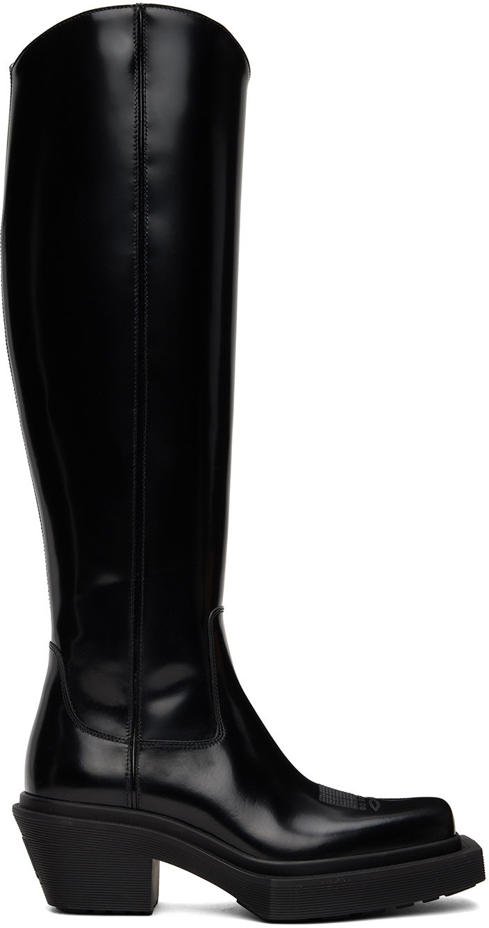 Nega čevljev VETEMENTS VTMNTS Neo Western Tall Boots Črna | VL14BO100B