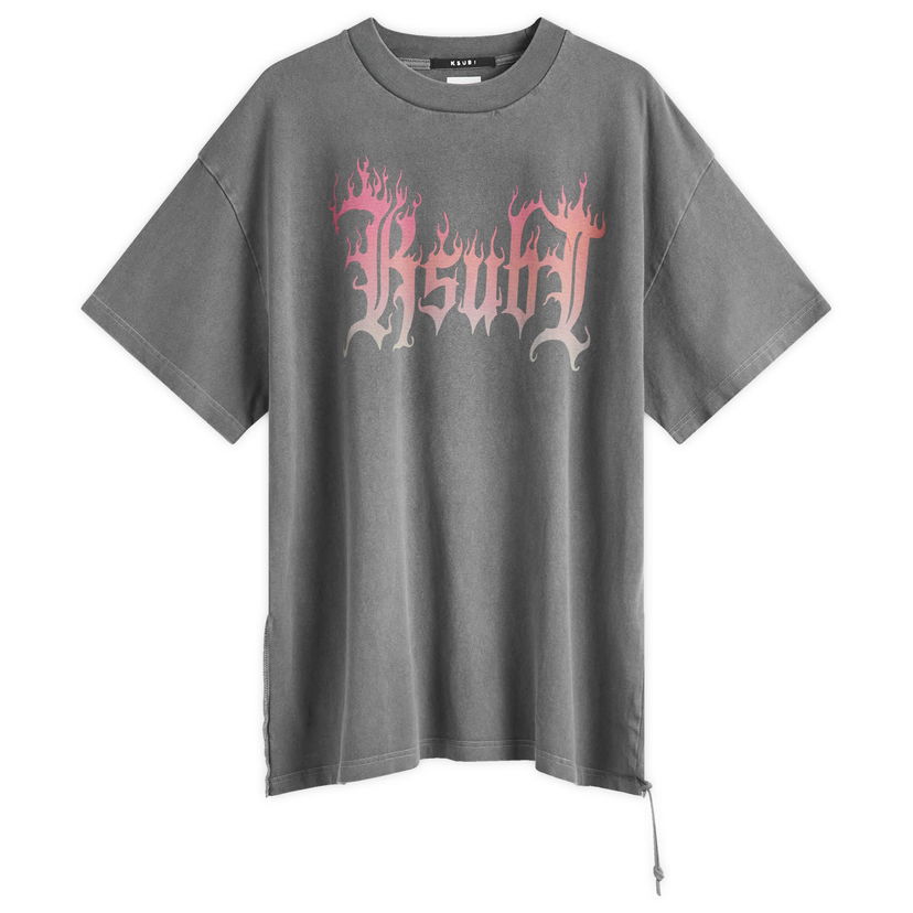 Majica Ksubi Fuego Ekcess T-Shirt, Size Large Siva | MPS25TE026