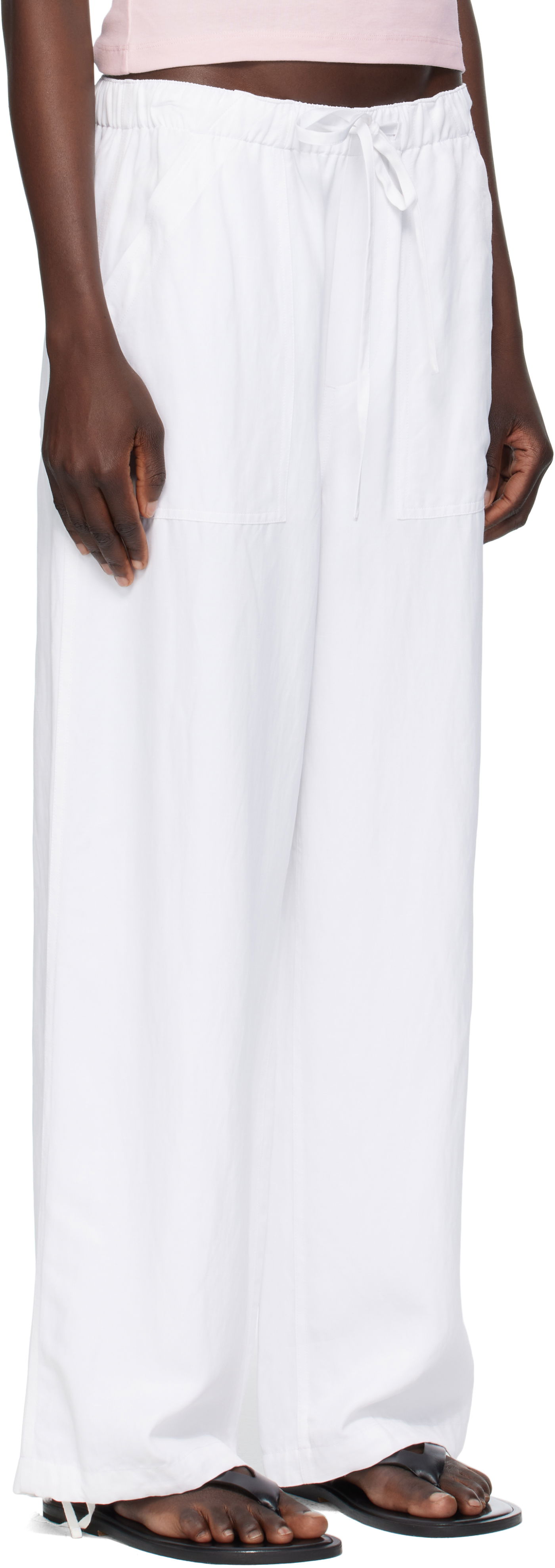 Hlače rag & bone rag & bone Adina Beach Trousers Bela | WAW25P70082908, 1